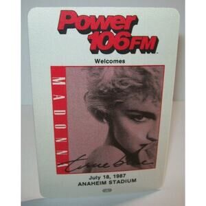 Madonna True Blue Backstage Pass Original 1987 Concert Tour Great Gift For Fans